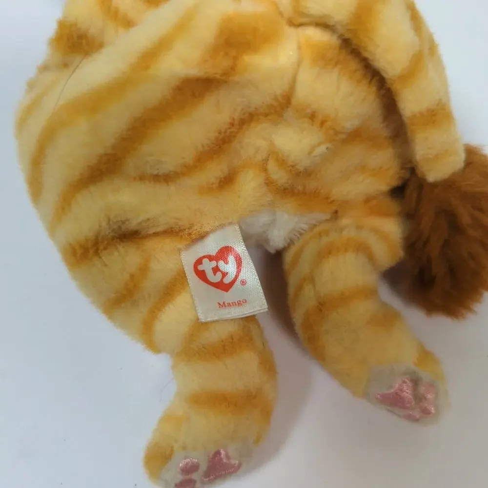 Ty beanie babies set of 3 Atlas Fox Foster monkey Mango cat